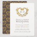 Search for heart dark invitations Gold