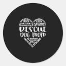 Search for rescue dogs stickers Pet adoption