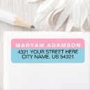 Search for pink baby return address labels Elegant