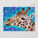 Search for blue giraffe postcards Giraffes