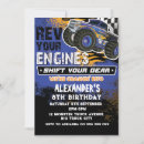 Search for blue truck birthday invitations Monster trucks