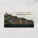 Search for waste recycling business cards Junk