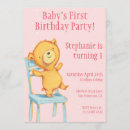 Search for bear birthday invitations Bears on chairs