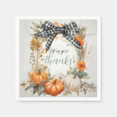 Search for thanksgiving napkins Black and white