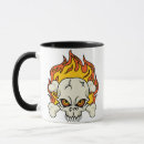 Search for flaming skull mugs Skeleton
