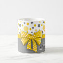 Search for yellow dots mugs White