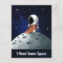 Search for astronauts postcards Cosmos