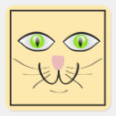 Search for funny cartoon face stickers Cat