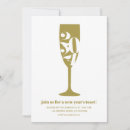 Search for champagne glass new years eve invitations Gold