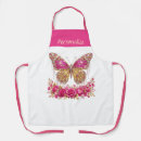 Search for butterfly design aprons Pink