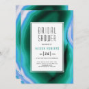 Search for agate bridal shower invitations Blue