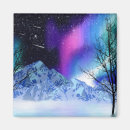 Search for winter magnets Aurora borealis