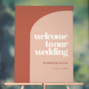 Search for boho welcome wedding signs Burnt orange
