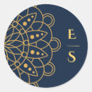 Search for royal blue and white wedding stickers Classic