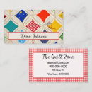 Search for quilting business cards Quilter