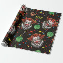 Search for clown wrapping paper Scary