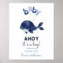 Search for whale baby shower posters Watercolor