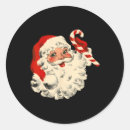 Search for vintage santa face stickers Xmas