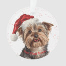 Search for yorkshire terrier christmas tree decorations Puppy