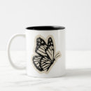 Search for black and white butterfly mugs Botanical