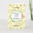 Search for sister 40th birthday cards Floral