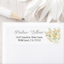Search for orange flower return address labels Simple