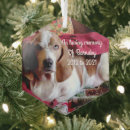 Search for in loving memory pet christmas tree decorations Dog
