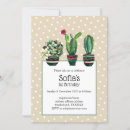 Search for succulents birthday invitations Trendy