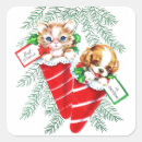 Search for puppy kitten stickers Vintage