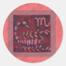 Search for scorpio sign stickers Red