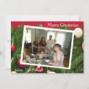 Search for pine branches christmas cards Red and white