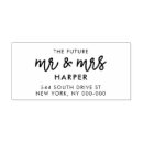 Search for return address rubber stamps Mr and mrs
