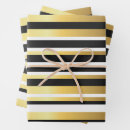 Search for black white and gold wrapping paper Stripes
