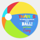 Search for beach ball thank you stickers Birthday