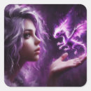 Search for fantasy woman stickers Dragon