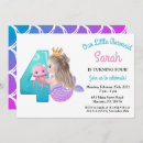 Search for mermaid 4th birthday invitations Party