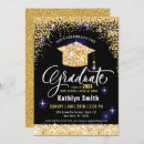 Search for gold glitter graduation invitations Elegant