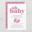 Search for pink glitter invitations Minimalist