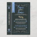 Search for blue prince birthday invitations King