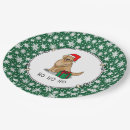 Search for dog christmas plates Santa