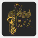 Search for jazz square stickers Saxophone