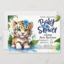 Search for tiger baby boy shower invitations Safari