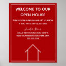 Search for real estate business signs Red