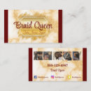 Search for hair braiding business cards Salon