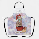 Search for funny bear aprons Santa