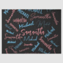 Search for monogram tissue paper Black