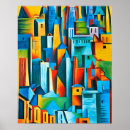 Search for cityscape art posters Colourful