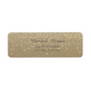 Search for gold dots return address labels Elegant