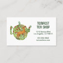 Search for tea business cards Cafe