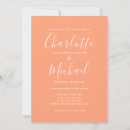 Search for peach wedding invitations Simple